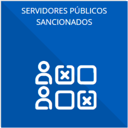 El listado de Servidores Públicos con sanciones administrativas definitivas, especificando la causa de sanción y la disposición